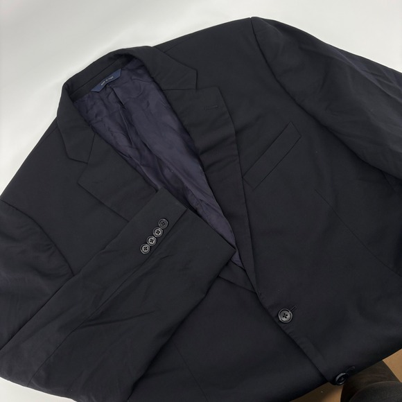 Brooks Brothers 1818 Madison Men's Black Wool Blazer Jacket‎ Italy 43L